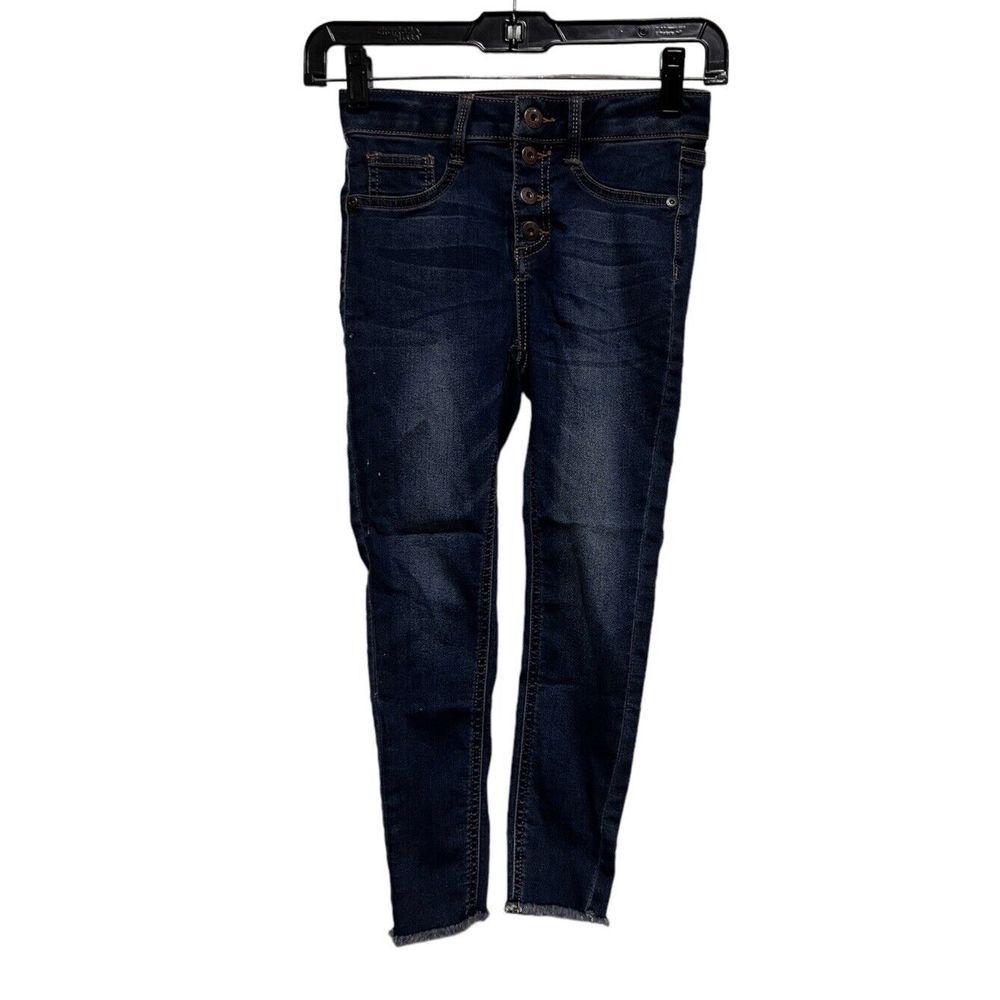 True Craft Girls Size 7 Jegging Distressed Jeans‎ w/adj waist BFA-C